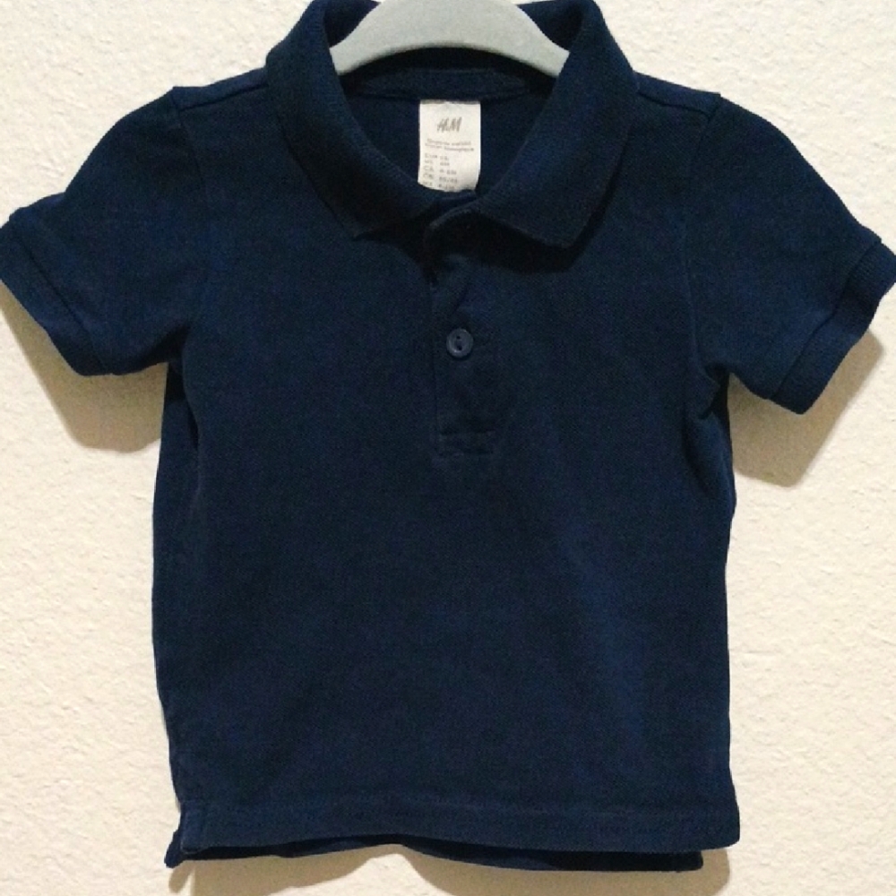 4/$15 Navy H&M Polo, 6M